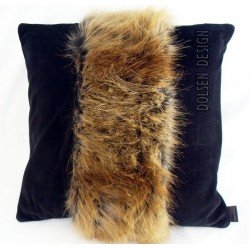 red fox faux fur cushion case 40x40cm red fox faux fur pillowcase ginger black cushion cover