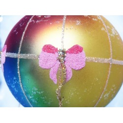 Handgemaakte kerstballen kerstversiering van glas - Luchtballon