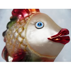 handgemaakte kerstballen kerstversiering van glas - Vis