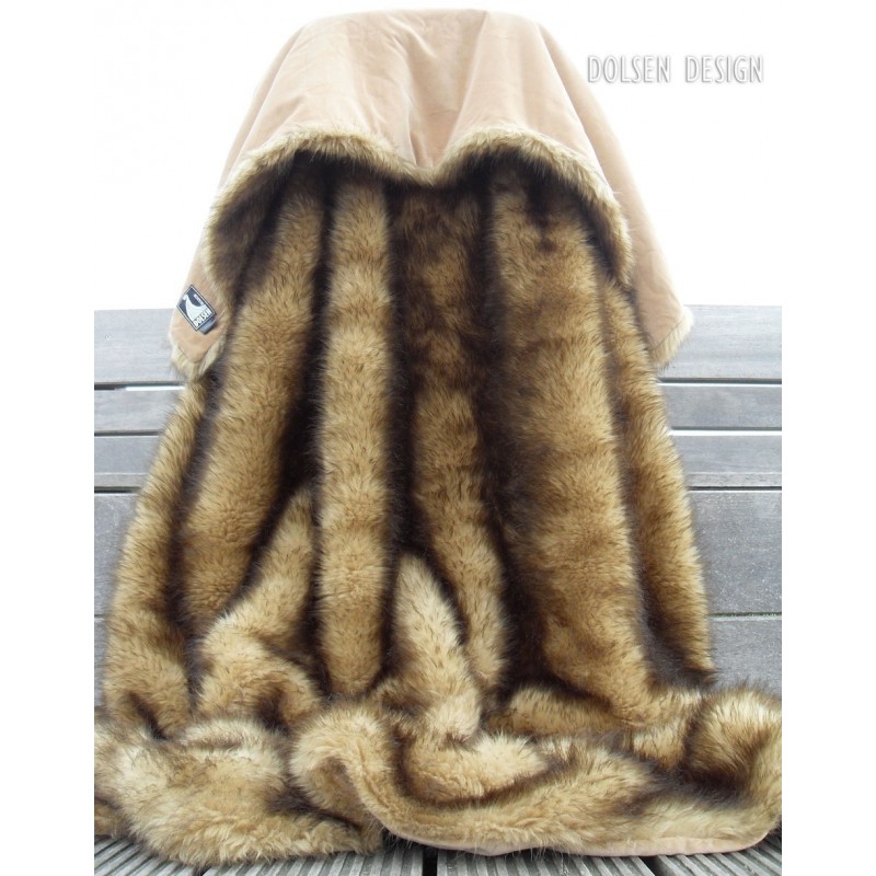 mink faux fur throw blanket 140x180cm - Dolsen Design