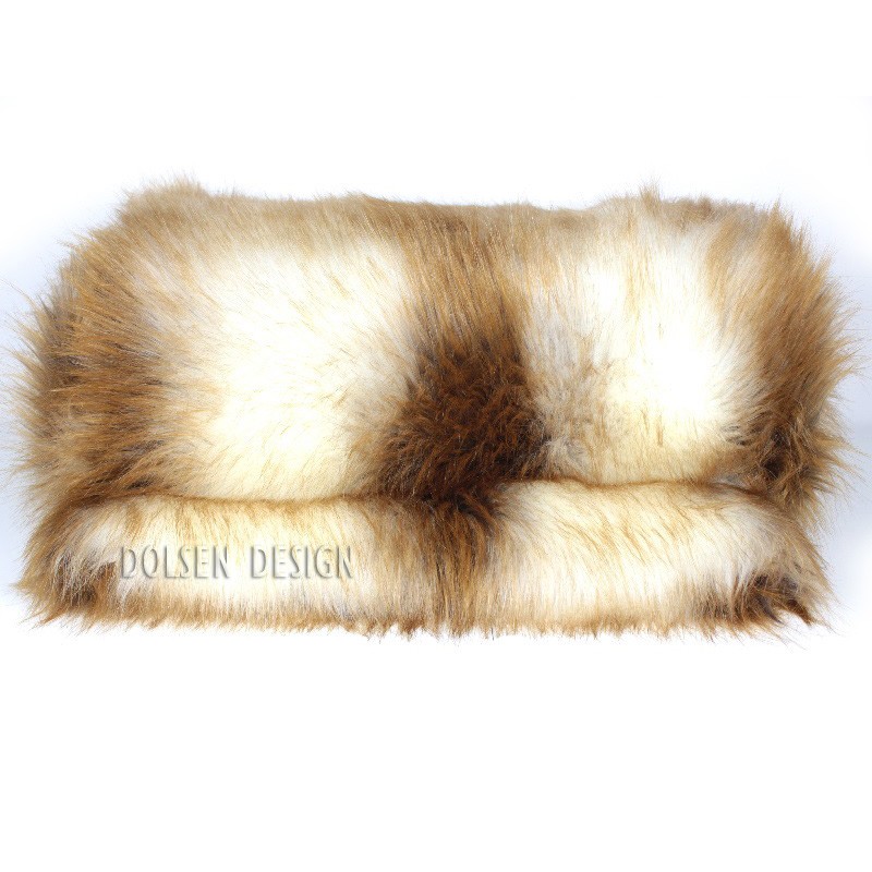 Dreigend College Bijwonen deken van jonge rode vos imitatiebont, plaid 140x180cm - Dolsen Design