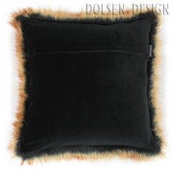 red fox faux fur cushion case 50x50cm