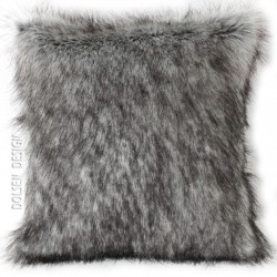 silver fox faux fur cushion case 40x40cm silver fox faux fur cushion case 40x40cm