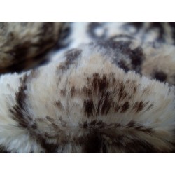 plaid fausse fourrure leopard